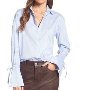 Treasure & Bond x Something Navy Ruffle Top